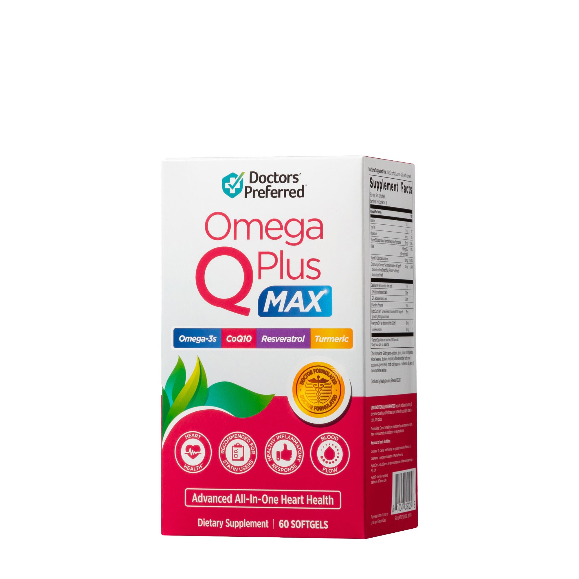 Omega Q Plus Max 60 Softgels (30 Servings) GNC